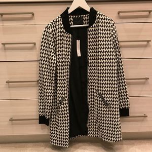 Sanctuary houndstooth coat NWT